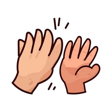 High five illustration Stock Illustration