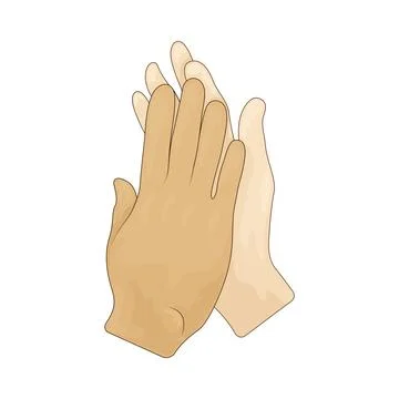 High five illustration Stock Illustration