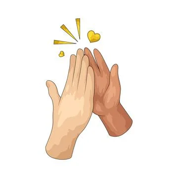 High five illustration Stock Illustration