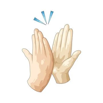 High five illustration Stock Illustration