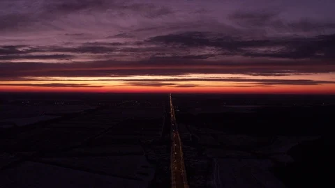 High flight in front of sunrise Видео 123767648
