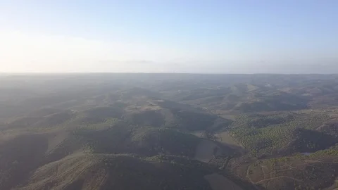 High fly over infinite hill landscape Vidéo 98422908