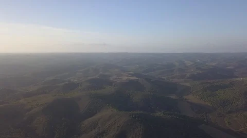 High fly over infinite hill landscape Vidéo 98422967