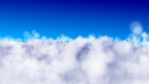 High flying above the clouds Stock Illustration