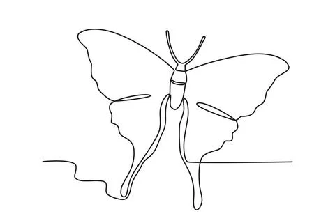 A high-flying butterfly Stock Illustration