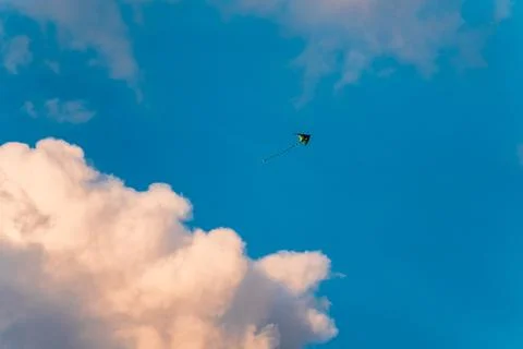 High Flying Kite in Clear Sky Stock Photos