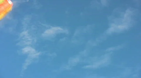 A high flying kite soars in the sky at the beach. Version 2 of 3. 스톡 동영상 293722