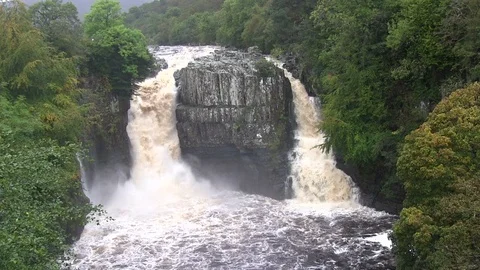 High Force, Upper Teesdale, County Durham, UK. Stock Footage 125483869