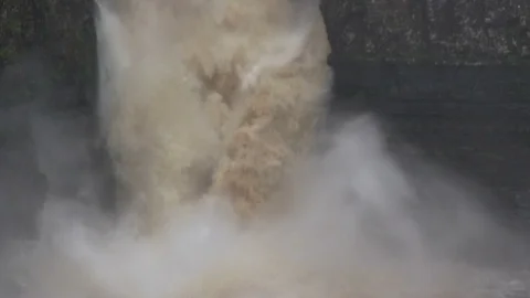 High Force, Upper Teesdale, County Durham, UK. Stock Footage 125484020