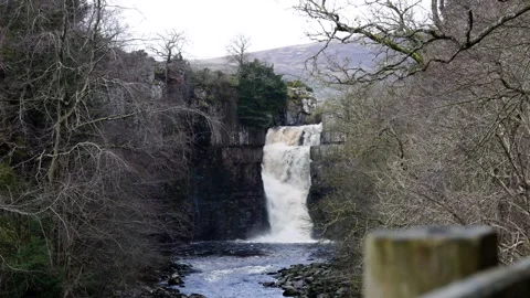 High Force Water Fall Stock Footage 270219136