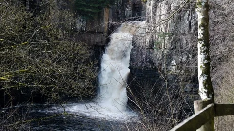 High Force Water Fall Stock Footage 270219138