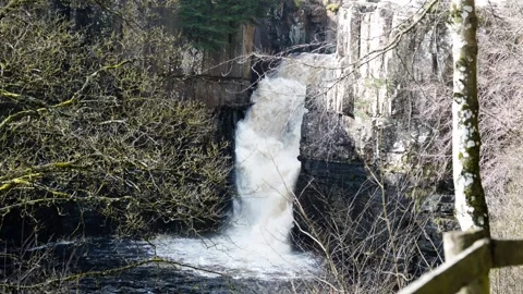 High Force Water Fall Stock Footage 270219140