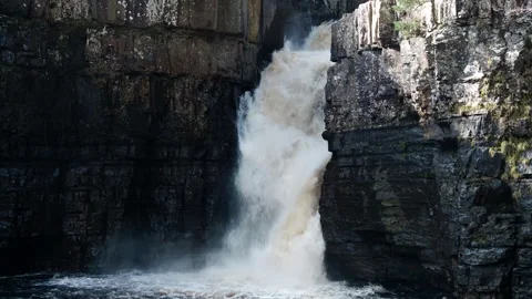 High Force Water Fall Stock Footage 270353649