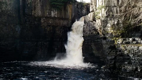 High Force Water Fall Stock Footage 270353663