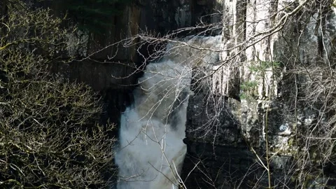 High Force Water Fall Stock Footage 270353678