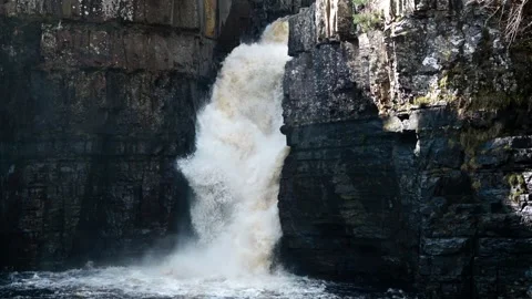 High Force Waterfall Stock Footage 270157000