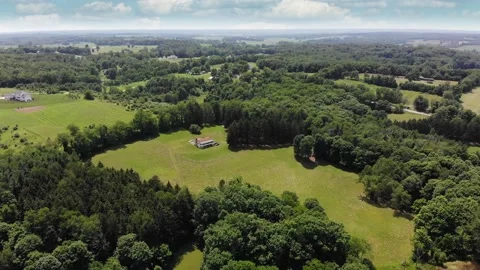 A high forward aerial view of the Ohio l... | Stock Video | Pond5