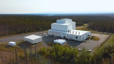 High Frequency Active Auroral Research Program Facility in remote Stock Footage 115486066