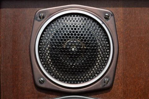 High frequency dynamics of a three-lane speaker system. Soviet vintage acoust Foto stock