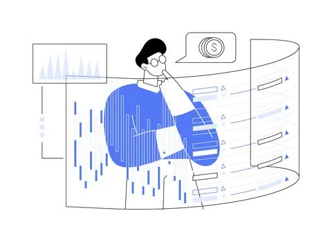 High-frequency trading abstract concept vector illustration. Stock Illustration