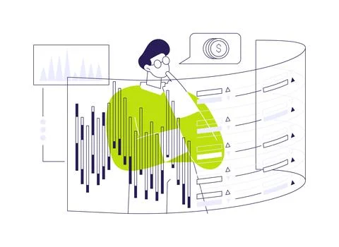 High-frequency trading abstract concept vector illustration. Stock Illustration