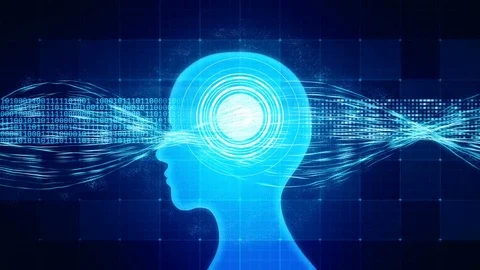 High-functioning brain processing information, memory boost, perfect human Stock Footage 73689488