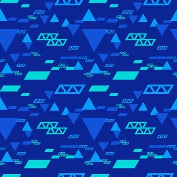 High future technology seamless pattern Illustrazione stock