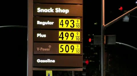 High Gas Prices 2 Stock Footage 10854026