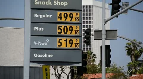 High Gas Prices Stock Footage 11135269