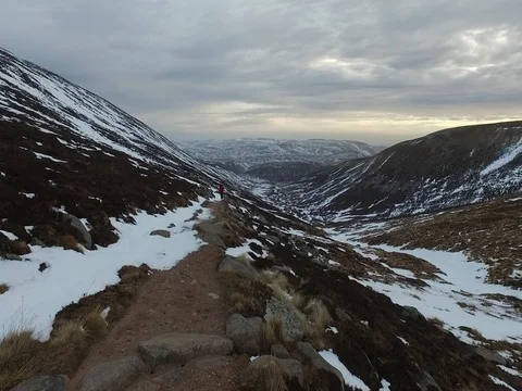 High up Glas Allt Video stock 83098210