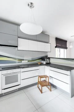 High gloss kitchen idea Stock Photos
