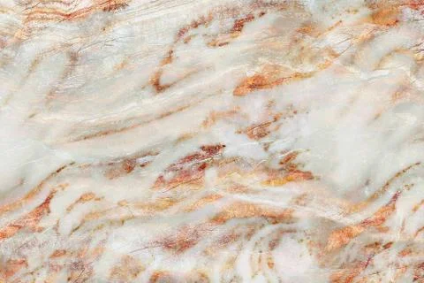 High gloss soft marble surface, texture with red and white veins, Stock Illustration