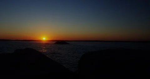 High Head Trail Sunset Nova Scotia Stock Footage 127043009