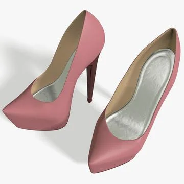 3D Model: High Heel Platform Pumps #90617317 | Pond5