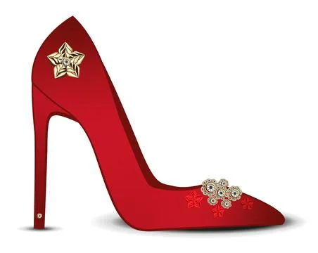 High heel shoe Illustrazione stock