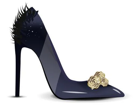 High heel shoe Illustrazione stock