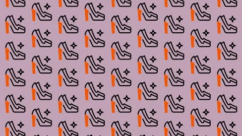 High Heel Shoe Pattern Background. Stock Footage 325389142