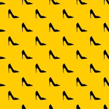 High heel shoe pattern vector Stock Illustration