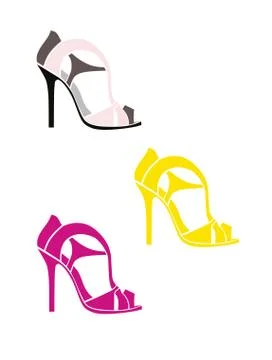 High heel shoes Stock Illustration