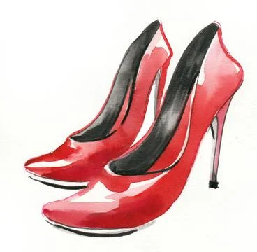 High heel shoes Stock Illustration