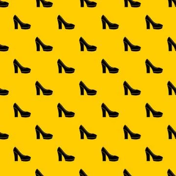 High heel shoes pattern vector Illustrazione stock