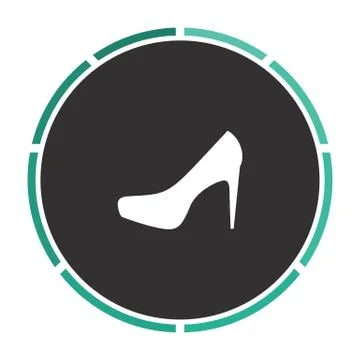 High heels computer symbol Illustrazione stock