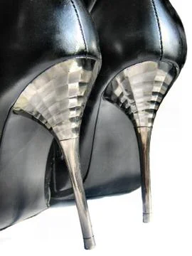 High heels on a white background Stock Photos