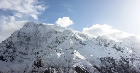 High Himalayan mountain range Stock Footage 79581704