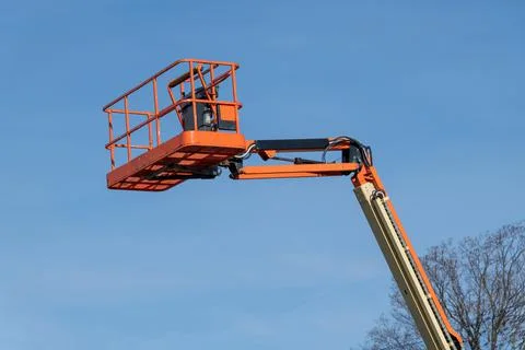 High hydraulic basket Stock Photos