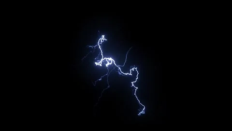 High-Intensity Thunderstorm Lightning Loop for VFX Overlay Stock Footage 333028574