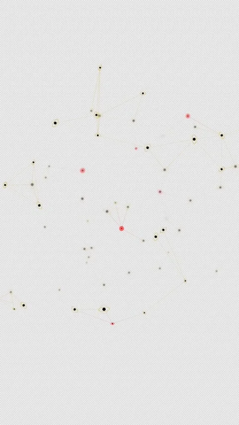 High-Intensity Vertical Systemic Data Contagion Network - Mobile Social Terminal Stock Footage 331533143