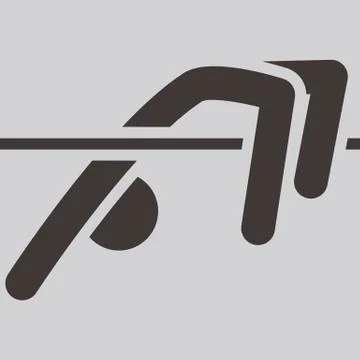 High jamp icon Stock Illustration