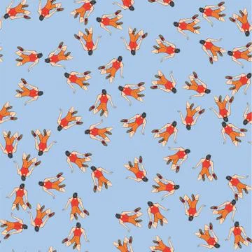 High Jump. High result. jumping in high. Athlete pattern Stock Illustration