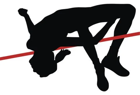 High jump Stock Illustration